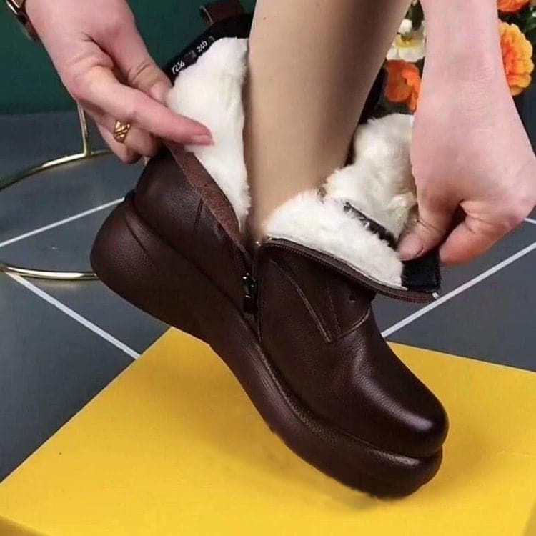 Zachte leren laarzen voor dames