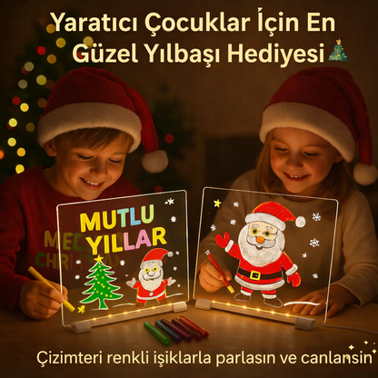 LED Çizim Tahtası (7 Renkli Işıklandırma)
