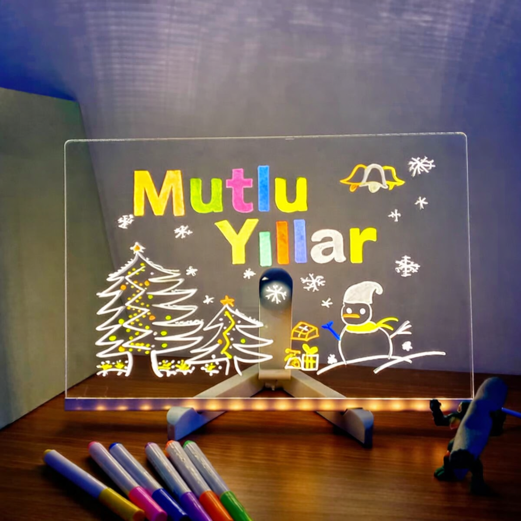 LED Çizim Tahtası (7 Renkli Işıklandırma)