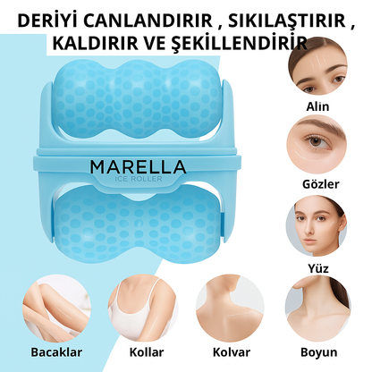 Çift Başlı Yüz Silindiri - Soğuk Terapi ile Yüz Şişkinliğini Azaltır