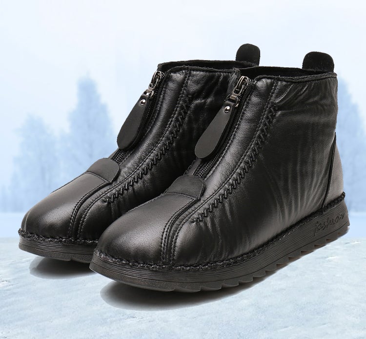 Dames zachte leren winter warme schoenen